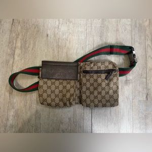 Vintage Gucci Double Belt Bag